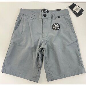 Hurley H20 Dri Boys Size 10 Walking  Shorts Cool Gray  Adjustable Waist